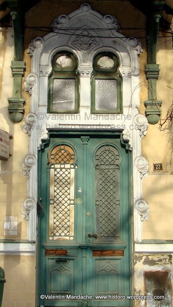 Art Nouveau style doorway, Bucharest