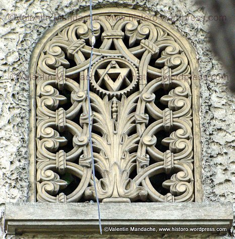 Masonic Symbol on a Neo-Romanian Style Panel