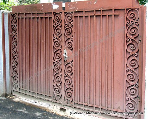 Art Deco courtyard gate, Bucharest