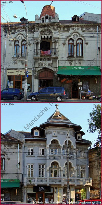Evolution of thNeo-Romanian houses showing this style's evolution of the style, Buchareste Neo-Romanian style 1920s-'30, Bucharest