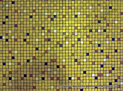 Art Deco ceramic tile hallway floor patterns, Bucharest