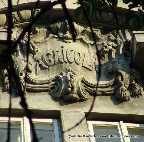 Art Nouveau lettering, Bucharest