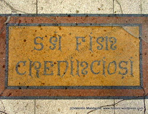 Art Nouveau lettering, Bucharest