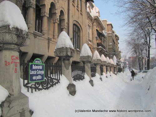 "Neo-Romanian" winter, Bucharest
