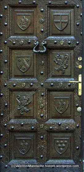 Fairytale castle style doorway, Bucharest