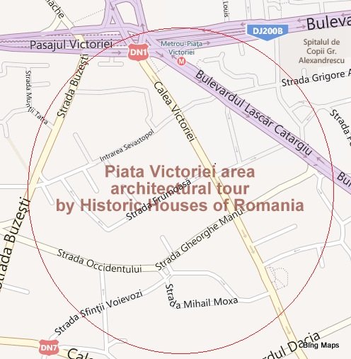 Historic Houses of Romania architectural tour in Piata Victoriei area, Bucharest