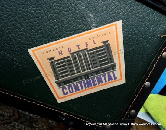 Late 1930s travel trunk sticker