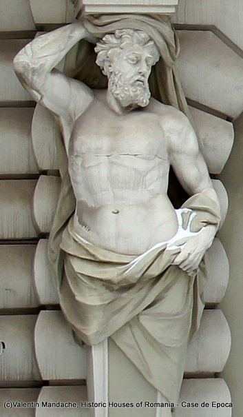 Atlantes and caryatides of Bucharest