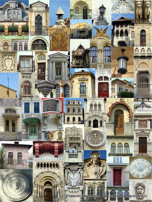 Historic houses of Romania collage